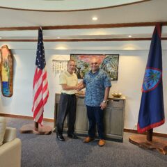 Jarman International partner Austin Auger meets with the Lieutenant Governor of Guam to explore opportunities for growth