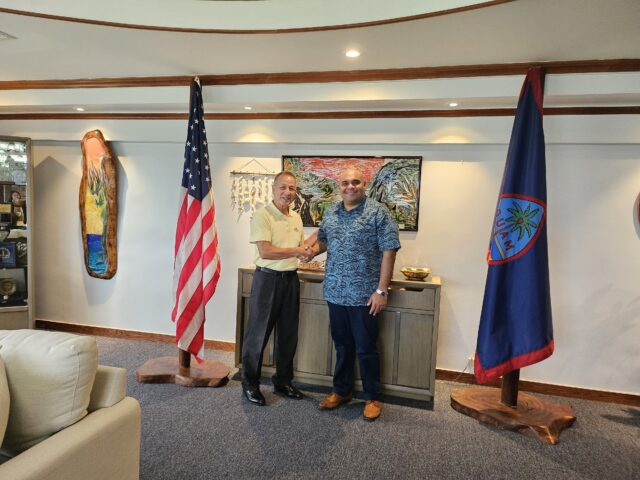 Jarman International partner Austin Auger meets with the Lieutenant Governor of Guam to explore opportunities for growth